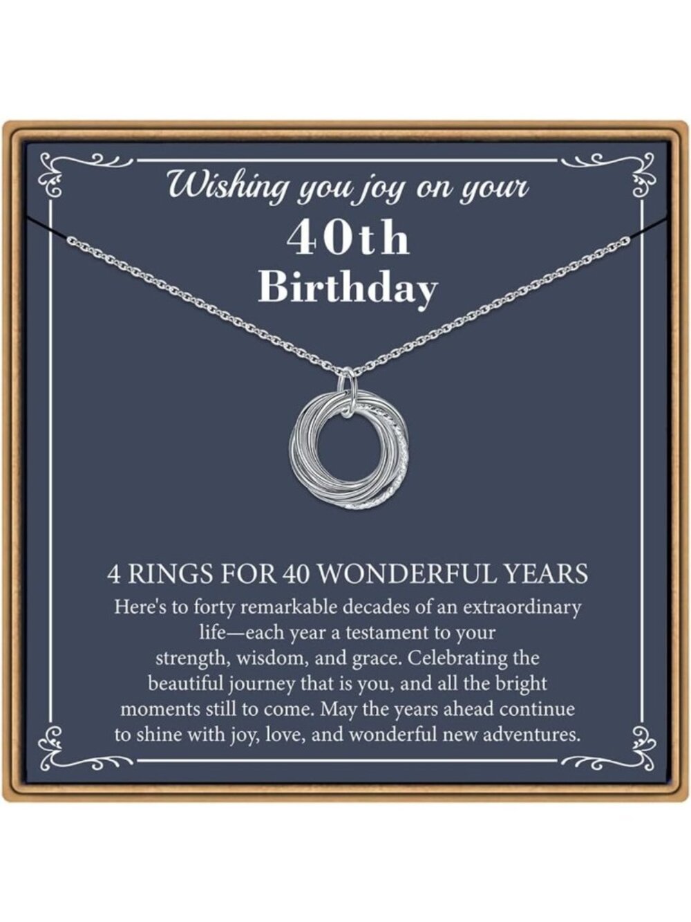 Milestone Birthday Necklace - Perfect Gift for Women Turning 40-90 Years Old